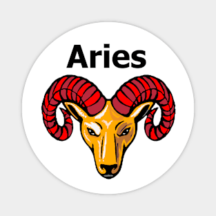 Aries Colorful Ram Magnet